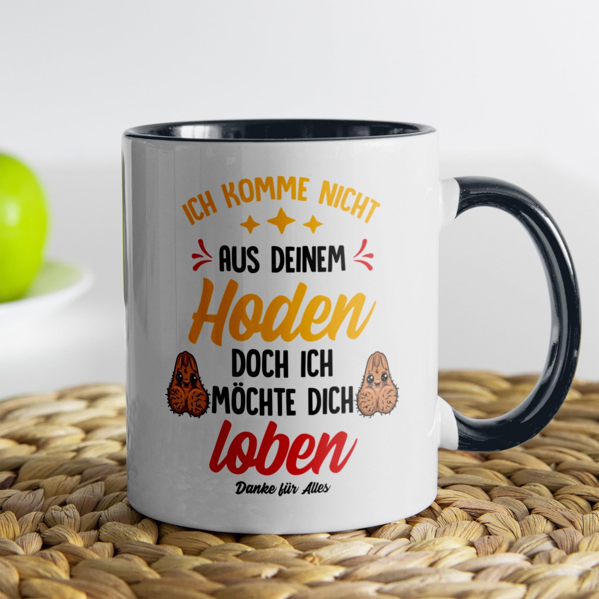 22Feels® Stiefvater Geschenk - Tasse mit Spruch (Weiss-Schwarz, 320ml)-TwoTone Tasse Weiss-Schwarz 320ml-22Feels