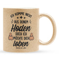 22Feels® Stiefvater Geschenk - Glitzertasse mit Spruch (Gold, 320ml)-Glitzertasse Gold 320ml-22Feels
