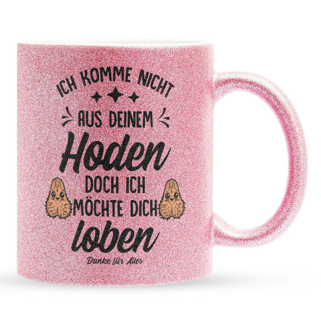 22Feels® Stiefvater Geschenk - Glitzertasse mit Spruch (Pink, 320ml)-Glitzertasse Pink 320ml-22Feels