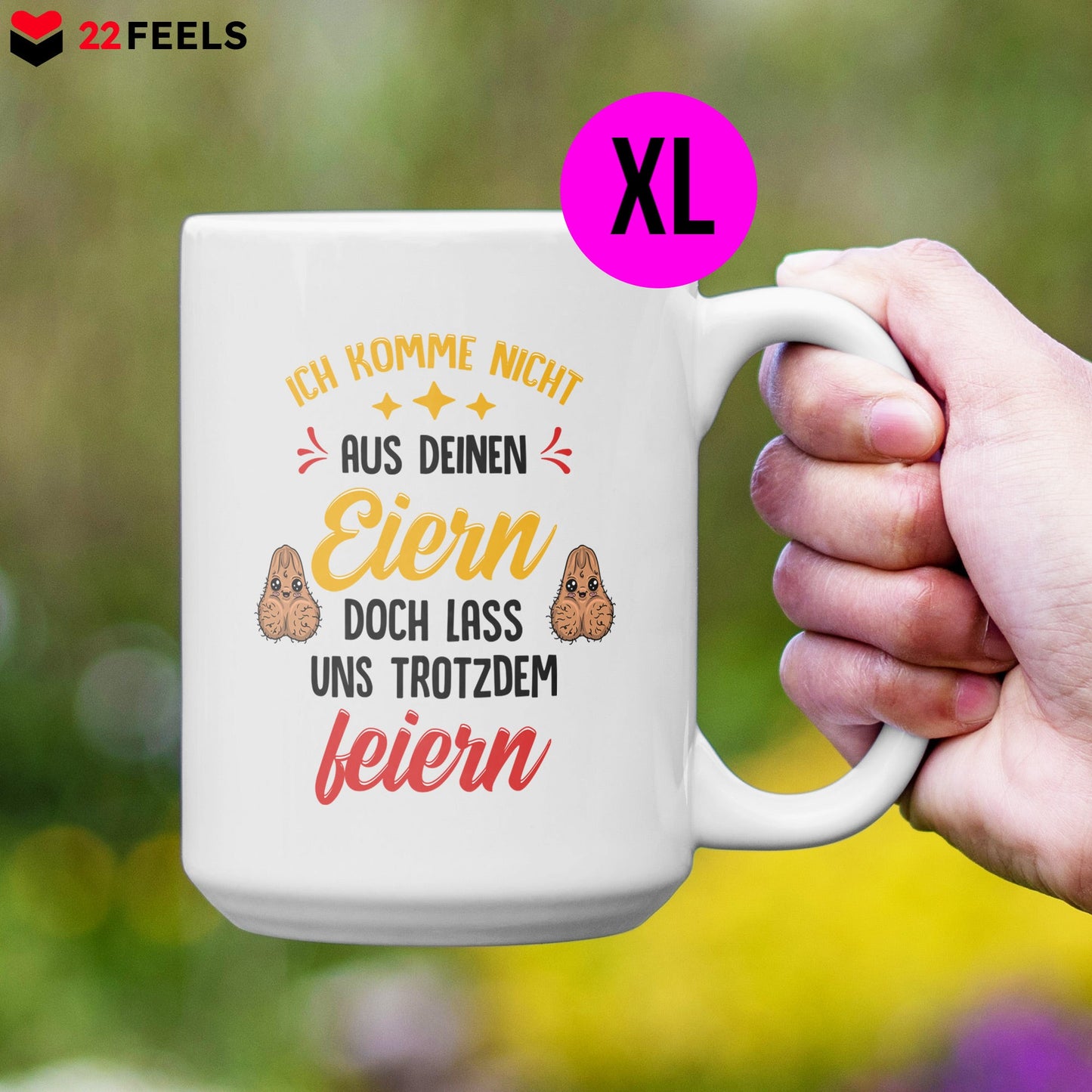 22Feels® Stiefvater Geschenk - XL Tasse mit Spruch (Weiss, 440ml)-Weisse XL Tasse 440ml-22Feels