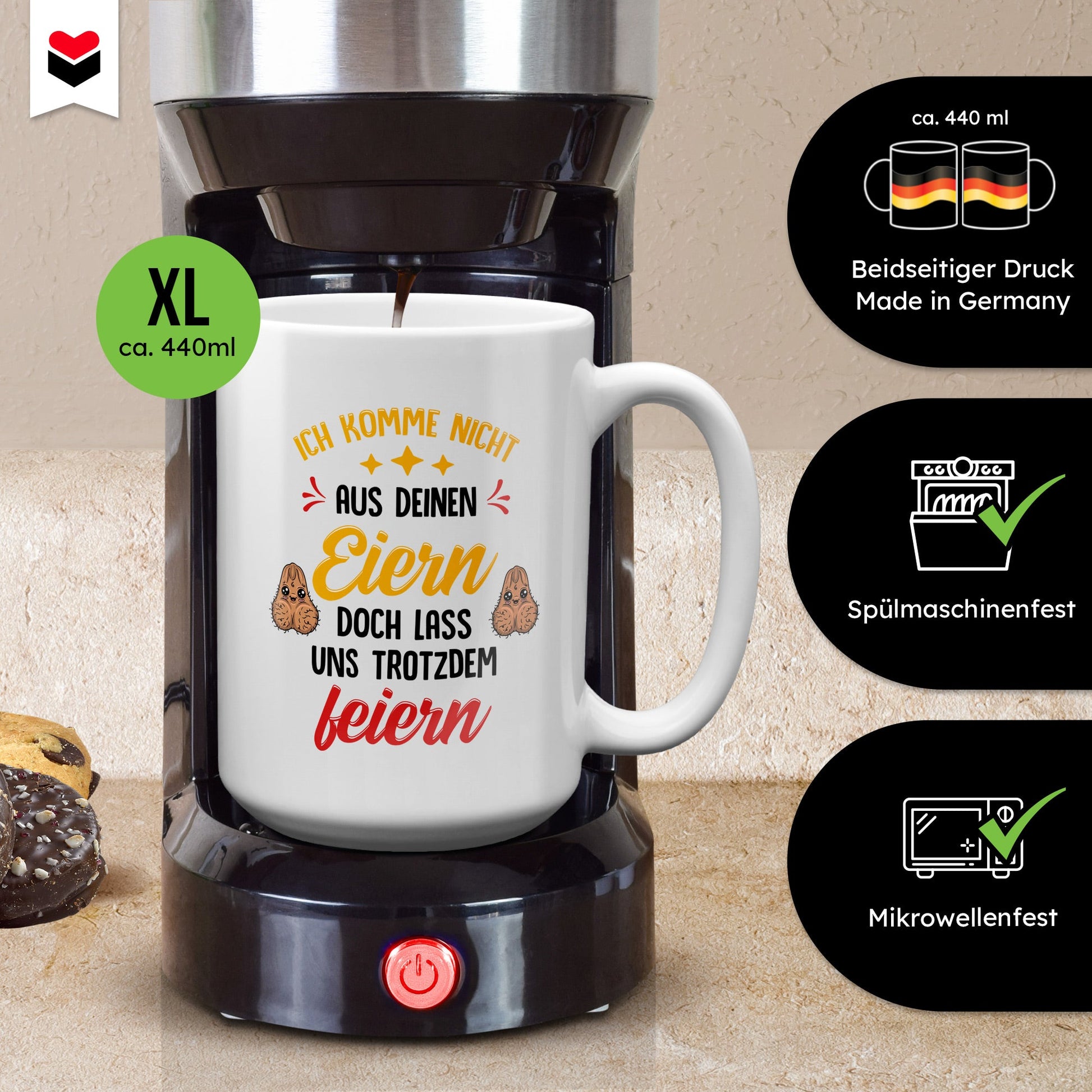 22Feels® Stiefvater Geschenk - XL Tasse mit Spruch (Weiss, 440ml)-Weisse XL Tasse 440ml-22Feels