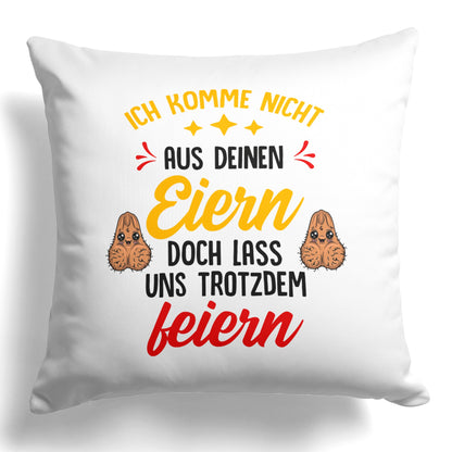22Feels® Stiefvater Geschenk - Kissen mit Spruch (Weiss 40x40cm)-Kissen Weiss 40x40-22Feels