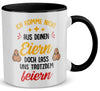 22Feels® Stiefvater Geschenk - Tasse mit Spruch (Weiss-Schwarz, 320ml)-TwoTone Tasse Weiss-Schwarz 320ml-22Feels