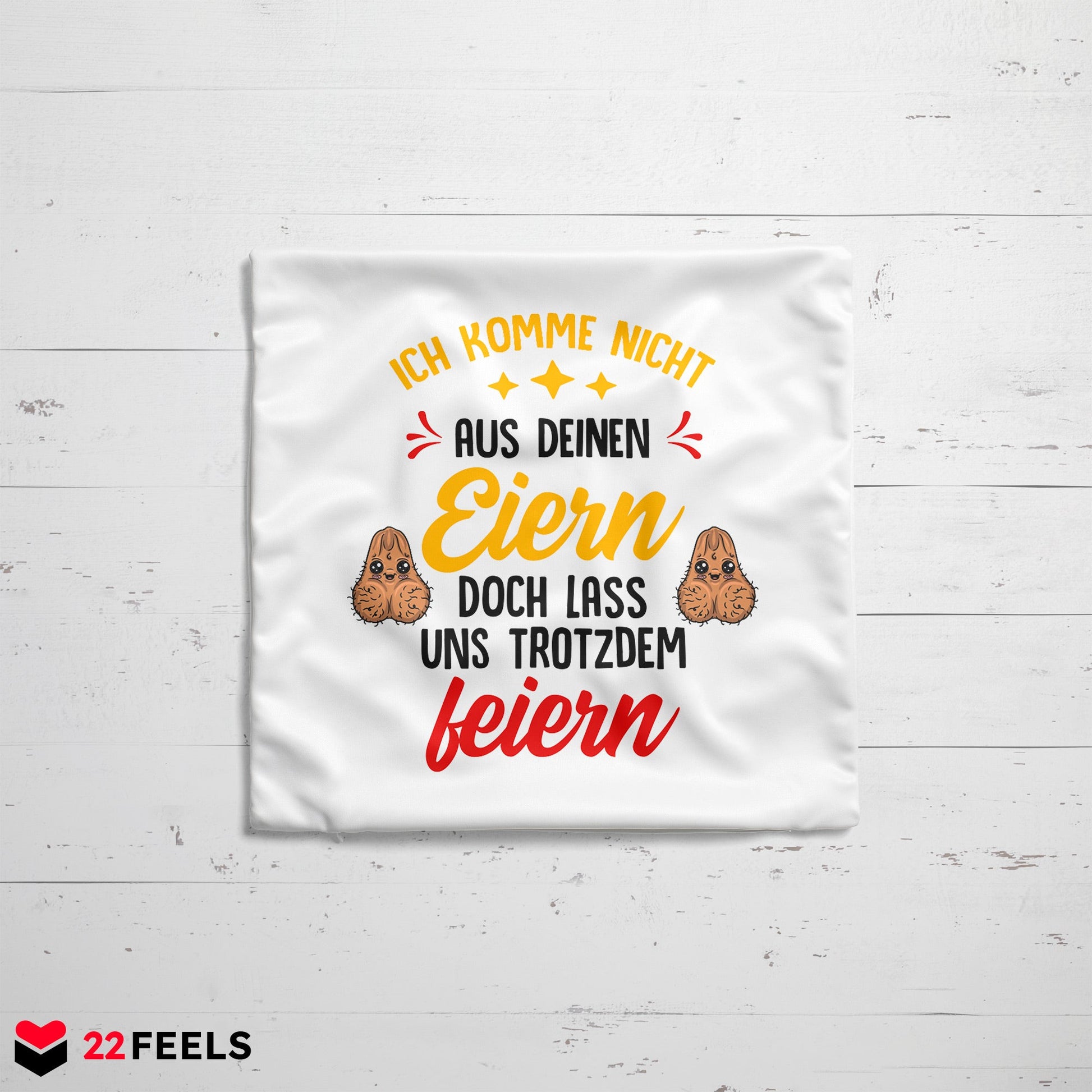 22Feels® Stiefvater Geschenk - Kissen mit Spruch (Weiss 40x40cm)-Kissen Weiss 40x40-22Feels
