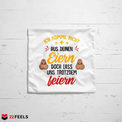 22Feels® Stiefvater Geschenk - Kissen mit Spruch (Weiss 40x40cm)-Kissen Weiss 40x40-22Feels