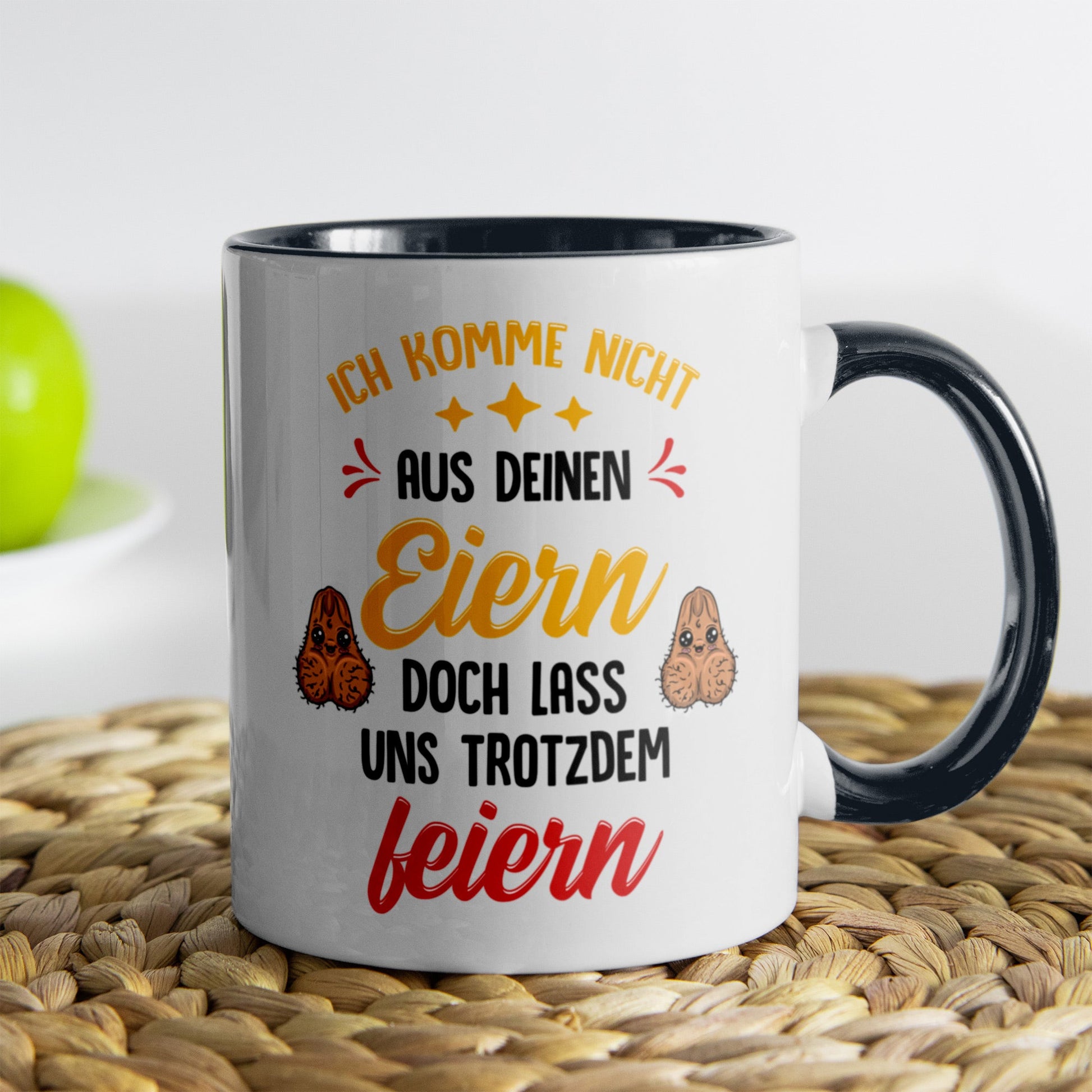 22Feels® Stiefvater Geschenk - Tasse mit Spruch (Weiss-Schwarz, 320ml)-TwoTone Tasse Weiss-Schwarz 320ml-22Feels