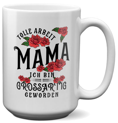 22Feels® Mama Geschenk - XL Tasse mit Spruch (Weiss, 440ml)-Weisse XL Tasse 440ml-22Feels