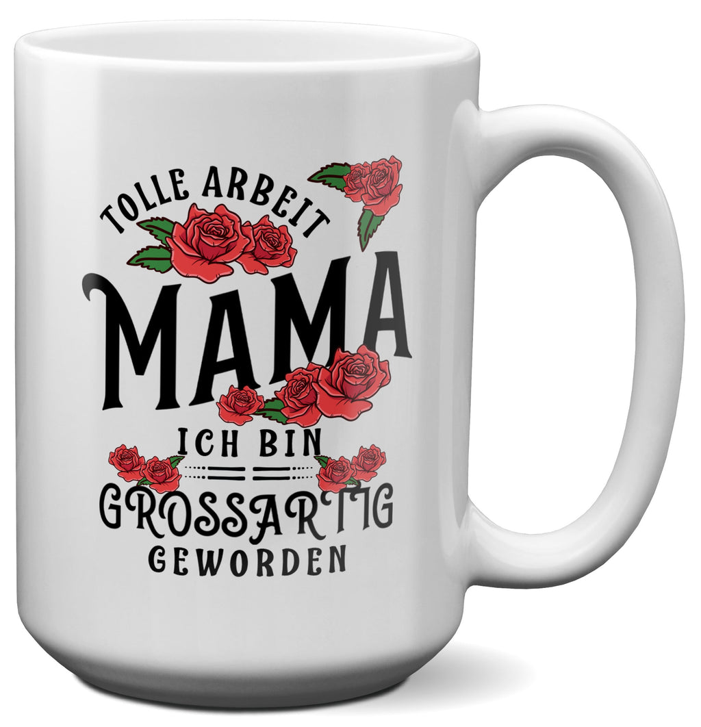 22Feels® Mama Geschenk - XL Tasse mit Spruch (Weiss, 440ml)-Weisse XL Tasse 440ml-22Feels