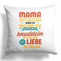 22Feels® Frauen Schwangerschaft Geschenk für werdende Mamas - Kissen mit Spruch (Weiss 40x40cm)-Kissen Weiss 40x40-22Feels