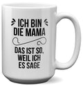 22Feels® Mama Geschenk - XL Tasse mit Spruch (Weiss, 440ml)-Weisse XL Tasse 440ml-22Feels