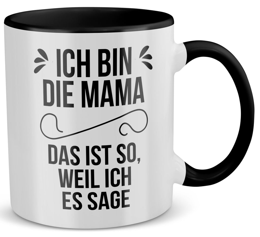 22Feels® Mama Geschenk - Tasse mit Spruch (Weiss-Schwarz, 320ml)-TwoTone Tasse Weiss-Schwarz 320ml-22Feels