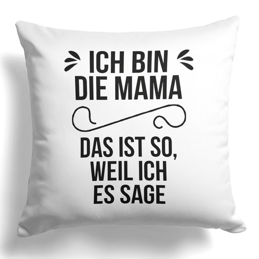 22Feels® Mama Geschenk - Kissen mit Spruch (Weiss 40x40cm)-Kissen Weiss 40x40-22Feels