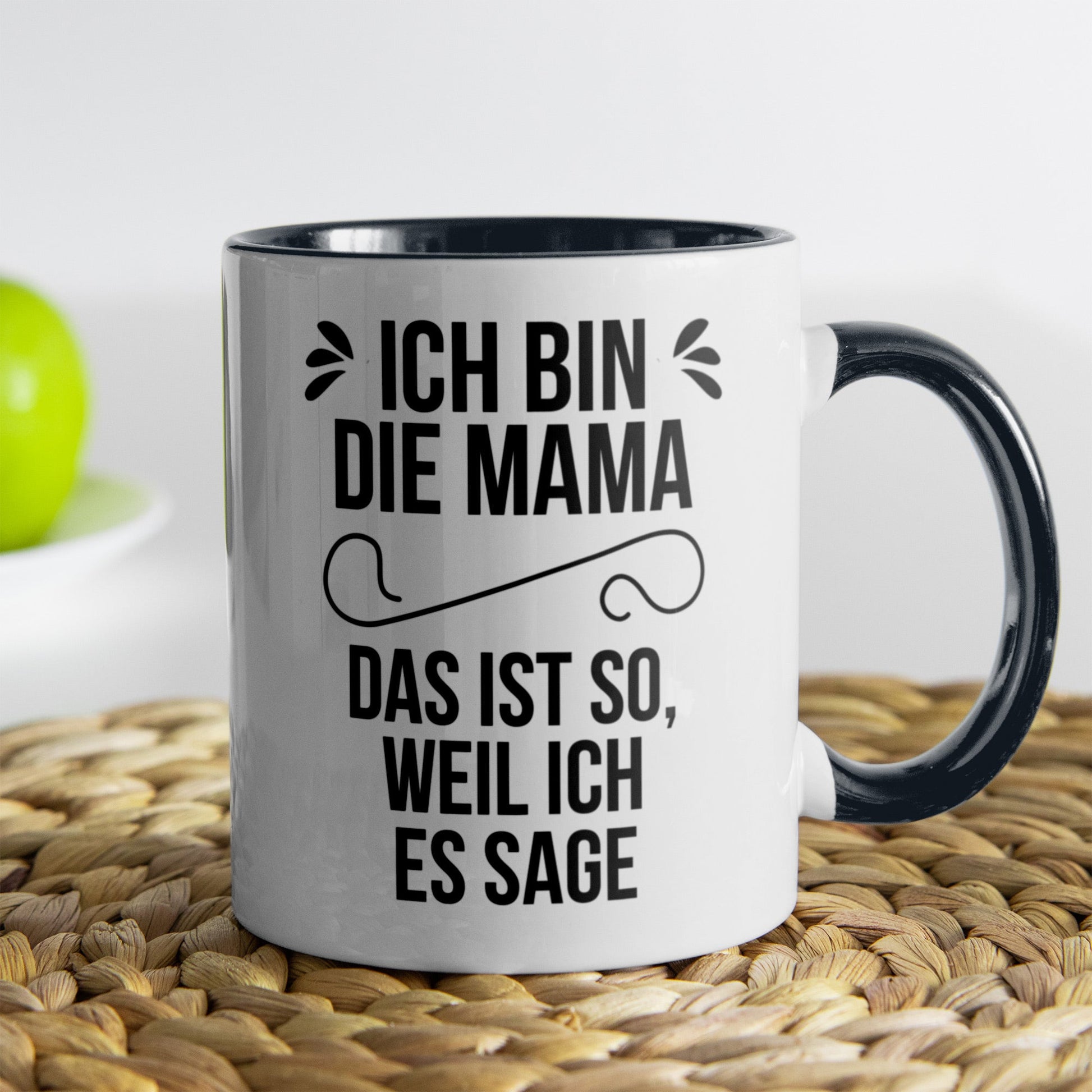 22Feels® Mama Geschenk - Tasse mit Spruch (Weiss-Schwarz, 320ml)-TwoTone Tasse Weiss-Schwarz 320ml-22Feels
