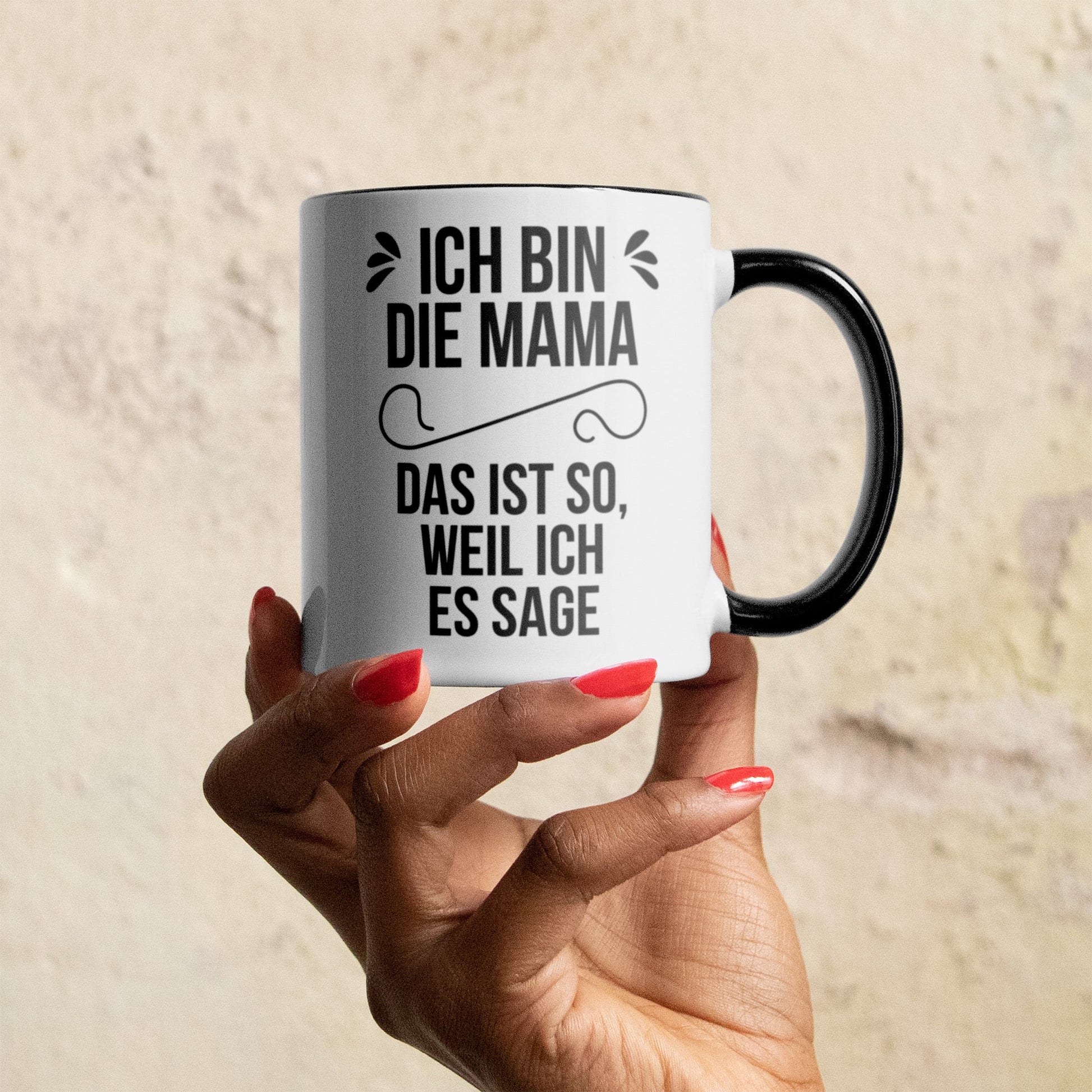 22Feels® Mama Geschenk - Tasse mit Spruch (Weiss-Schwarz, 320ml)-TwoTone Tasse Weiss-Schwarz 320ml-22Feels
