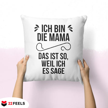 22Feels® Mama Geschenk - Kissen mit Spruch (Weiss 40x40cm)-Kissen Weiss 40x40-22Feels