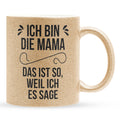 22Feels® Mama Geschenk - Glitzertasse mit Spruch (Gold, 320ml)-Glitzertasse Gold 320ml-22Feels