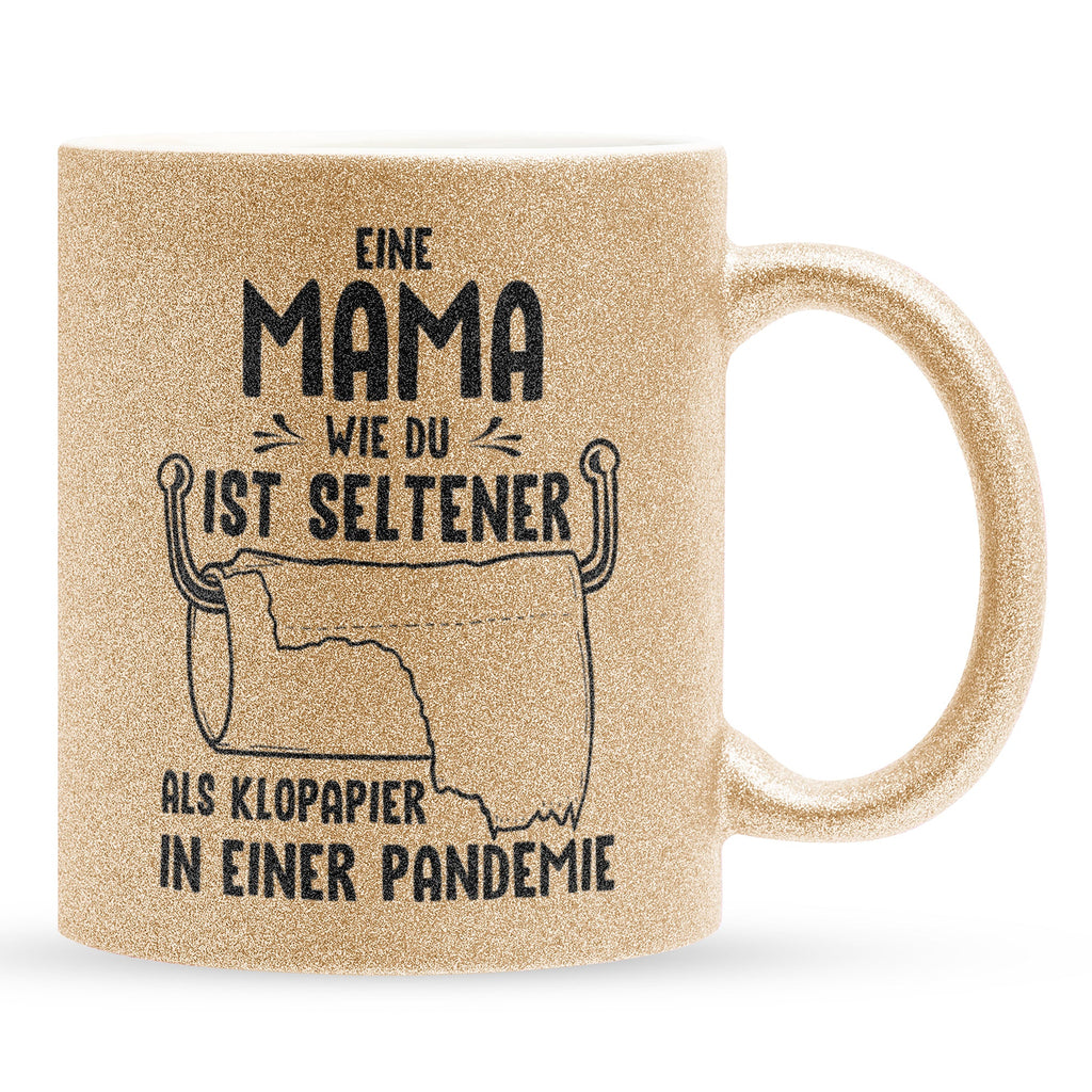 22Feels® Mama Geschenk - Glitzertasse mit Spruch (Gold, 320ml)-Glitzertasse Gold 320ml-22Feels