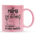 22Feels® Mama Geschenk - Glitzertasse mit Spruch (Pink, 320ml)-Glitzertasse Pink 320ml-22Feels