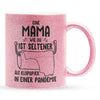 22Feels® Mama Geschenk - Glitzertasse mit Spruch (Pink, 320ml)-Glitzertasse Pink 320ml-22Feels