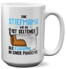 22Feels® Stiefmama Geschenk - XL Tasse mit Spruch (Weiss, 440ml)-Weisse XL Tasse 440ml-22Feels
