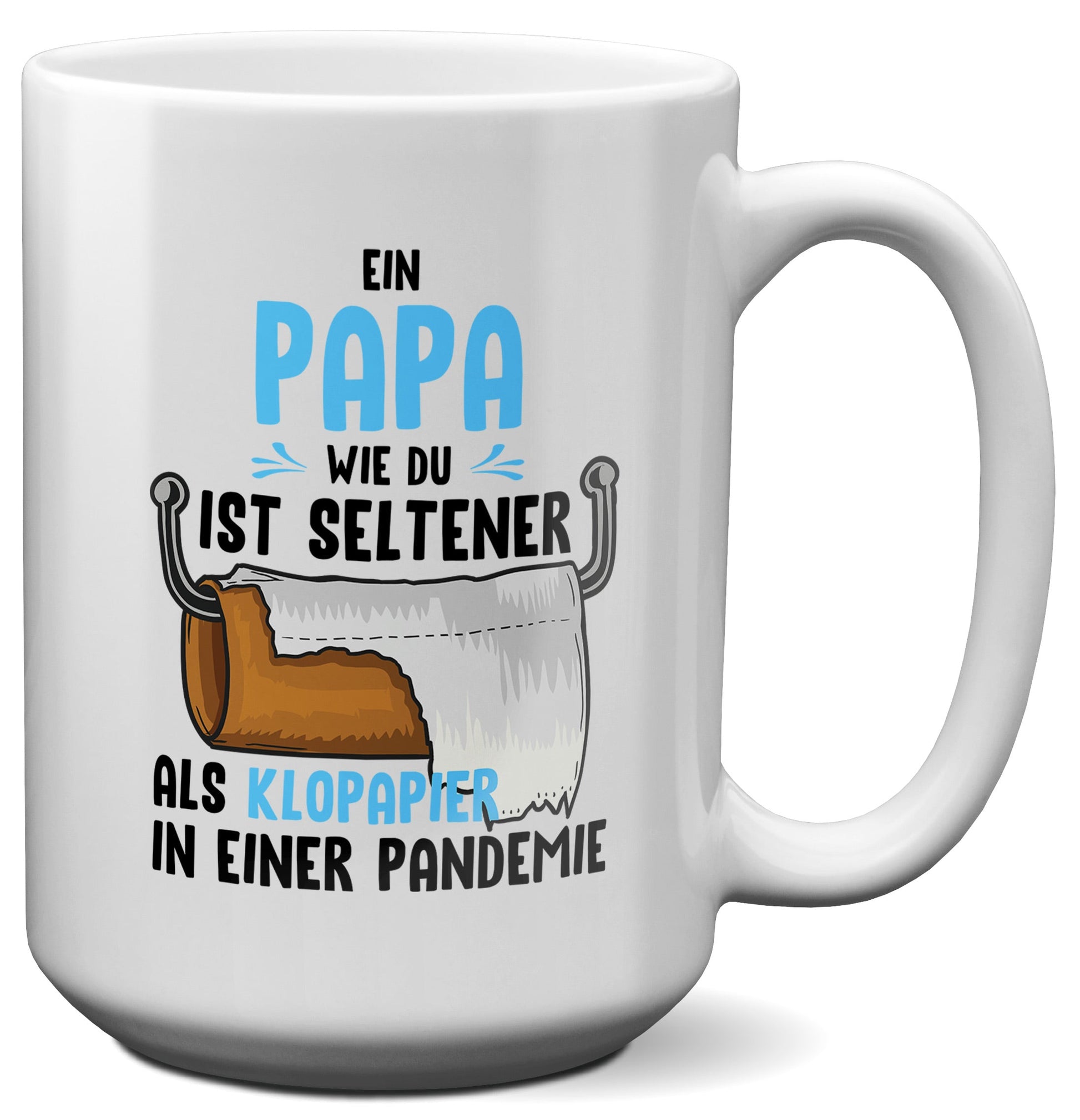 22Feels® Papa Geschenk - XL Tasse mit Spruch (Weiss, 440ml)-Weisse XL Tasse 440ml-22Feels
