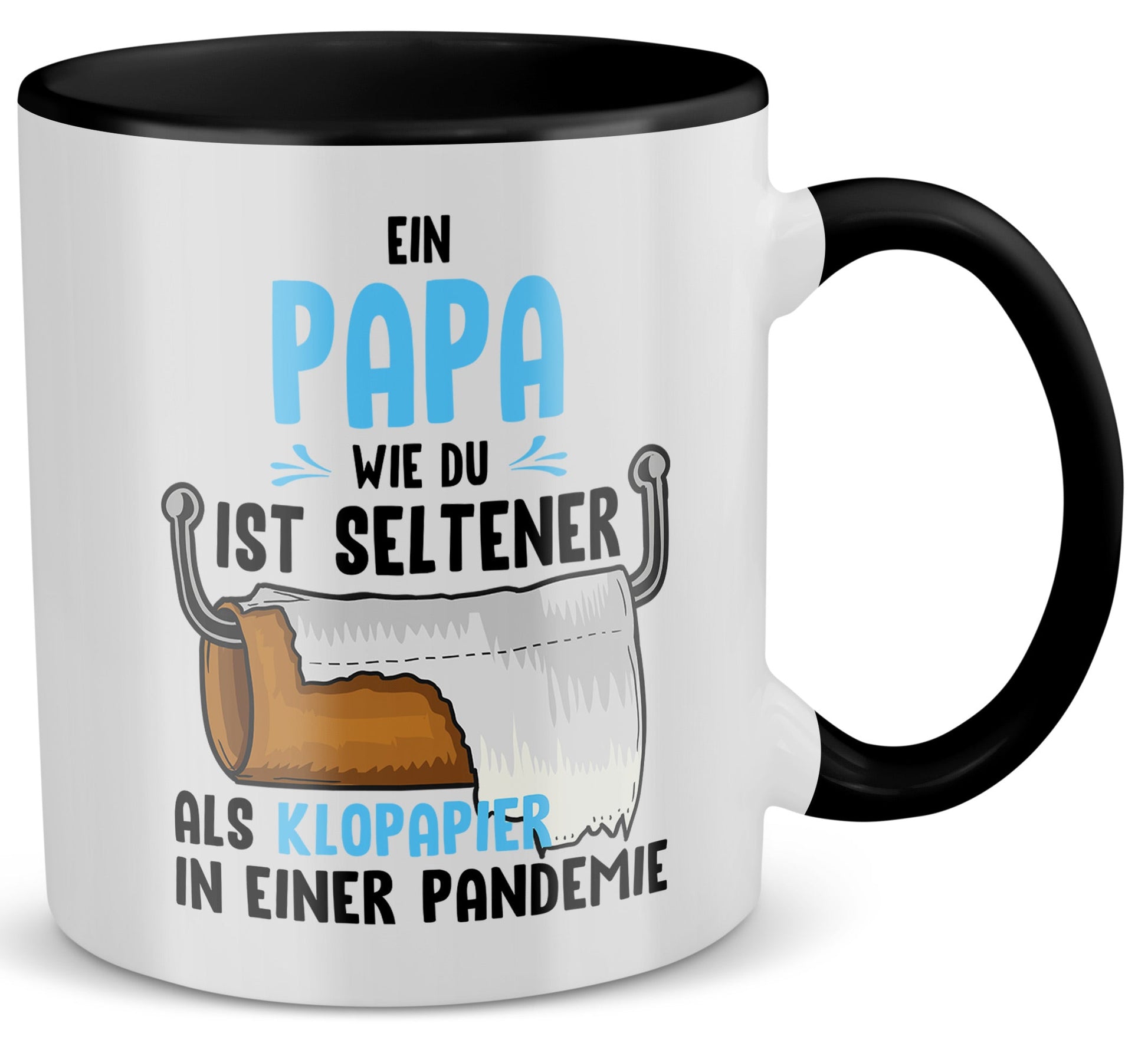 22Feels® Papa Geschenk - Tasse mit Spruch (Weiss-Schwarz, 320ml)-TwoTone Tasse Weiss-Schwarz 320ml-22Feels