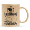 22Feels® Papa Geschenk - Glitzertasse mit Spruch (Gold, 320ml)-Glitzertasse Gold 320ml-22Feels
