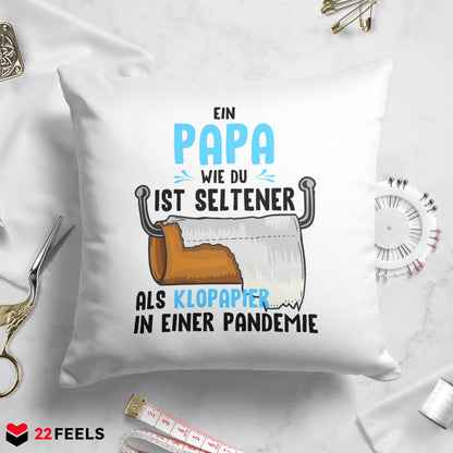 22Feels® Papa Geschenk - Kissen mit Spruch (Weiss 40x40cm)-Kissen Weiss 40x40-22Feels