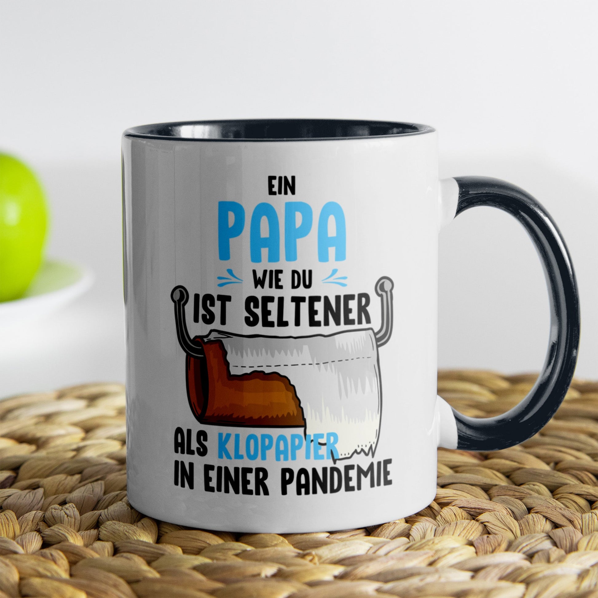 22Feels® Papa Geschenk - Tasse mit Spruch (Weiss-Schwarz, 320ml)-TwoTone Tasse Weiss-Schwarz 320ml-22Feels