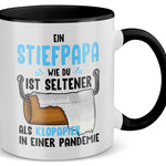 22Feels® Stiefvater Geschenk - Tasse mit Spruch (Weiss-Schwarz, 320ml)-TwoTone Tasse Weiss-Schwarz 320ml-22Feels