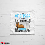 22Feels® Stiefvater Geschenk - Kissen mit Spruch (Weiss 40x40cm)-Kissen Weiss 40x40-22Feels