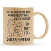 22Feels® Pärchen Geschenk zum Jahrestag, Hochzeitstag, Valentinstag etc. - Glitzertasse mit Spruch (Gold, 320ml)-Glitzertasse Gold 320ml-22Feels
