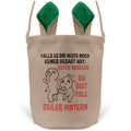 22Feels® Männer Frauen Osterkorb Ehefrau Ehemann Freund Freundin Ostern mit Henkel Ostergeschenk Tragetasche Ostern Deko Osternest Körbchen Hasenohren (Beige/Grün)-Ostern Tragetasche-22Feels