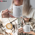 22Feels® Ehefrau Geschenk zum Hochzeitstag, Valentinstag etc. - Tasse mit Spruch: An Meine Frau (Herzhenkel, Weiss, 320ml)-Tasse Weiss Herzhenkel 320ml-22Feels