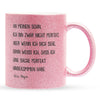 22Feels® Sohn Geschenk von Papa - Glitzertasse mit Spruch (Pink, 320ml)-Glitzertasse Pink 320ml-22Feels