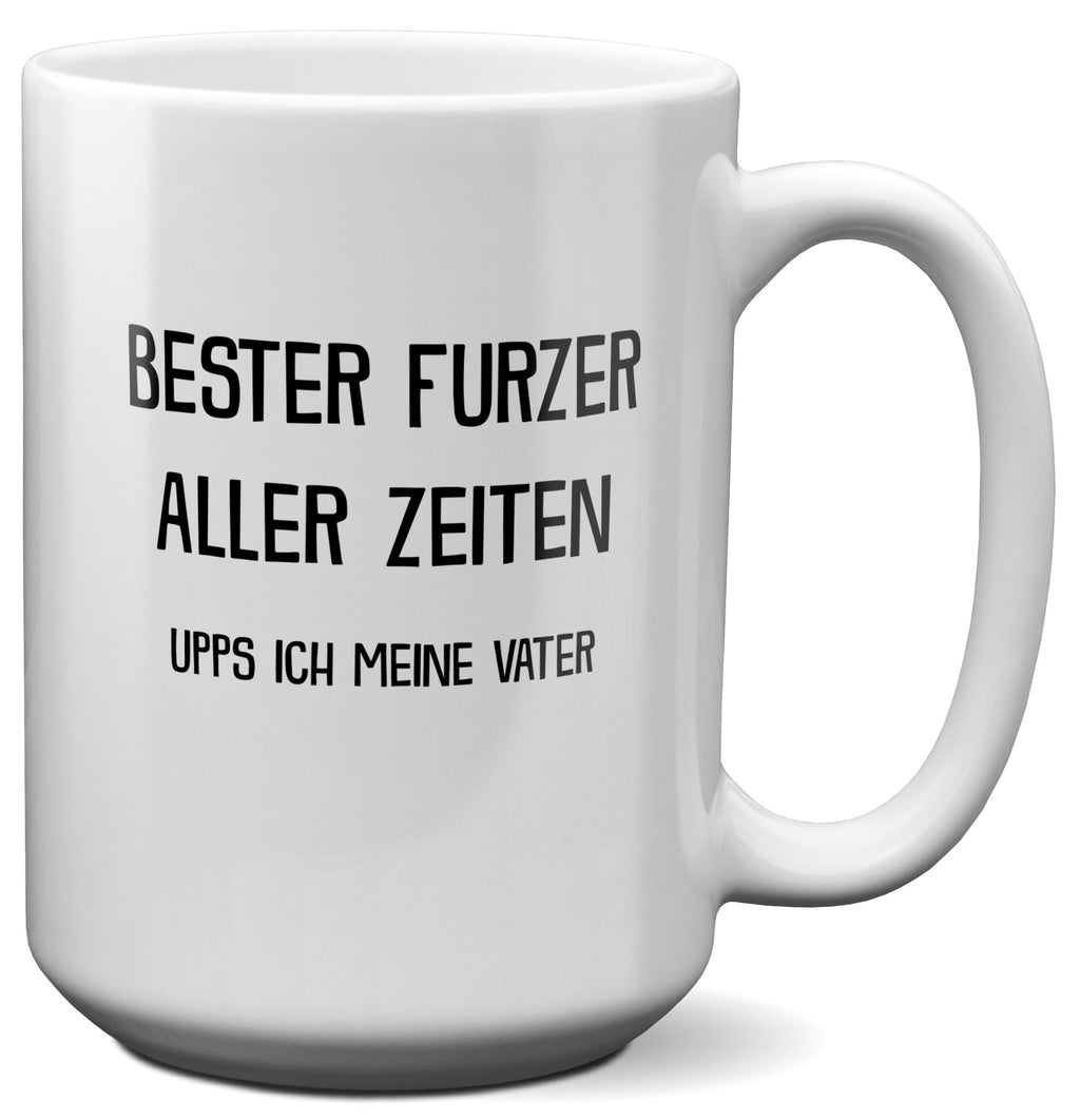 22Feels® Papa Geschenk - XL Tasse mit Spruch (Weiss, 440ml)-Weisse XL Tasse 440ml-22Feels