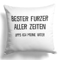 22Feels® Papa Geschenk - Kissen mit Spruch (Weiss 40x40cm)-Kissen Weiss 40x40-22Feels