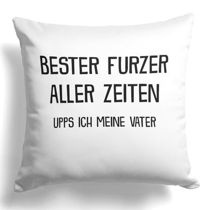 22Feels® Papa Geschenk - Kissen mit Spruch (Weiss 40x40cm)-Kissen Weiss 40x40-22Feels