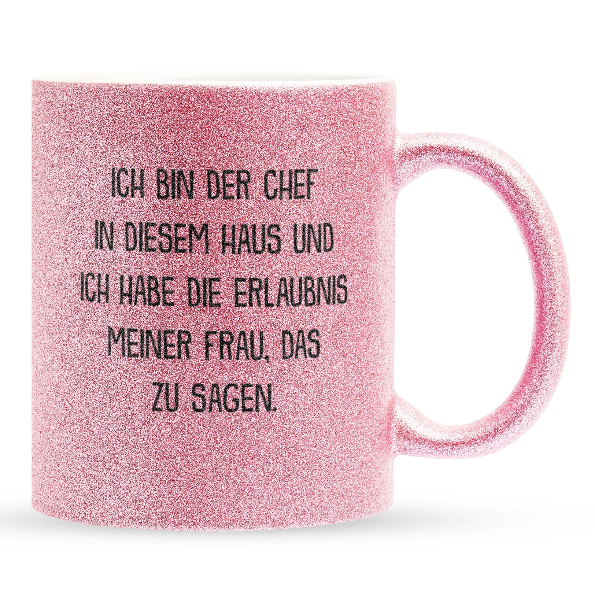 22Feels® Ehemann Geschenk zum Hochzeitstag, Valentinstag etc. - Glitzertasse mit Spruch (Pink, 320ml)-Glitzertasse Pink 320ml-22Feels