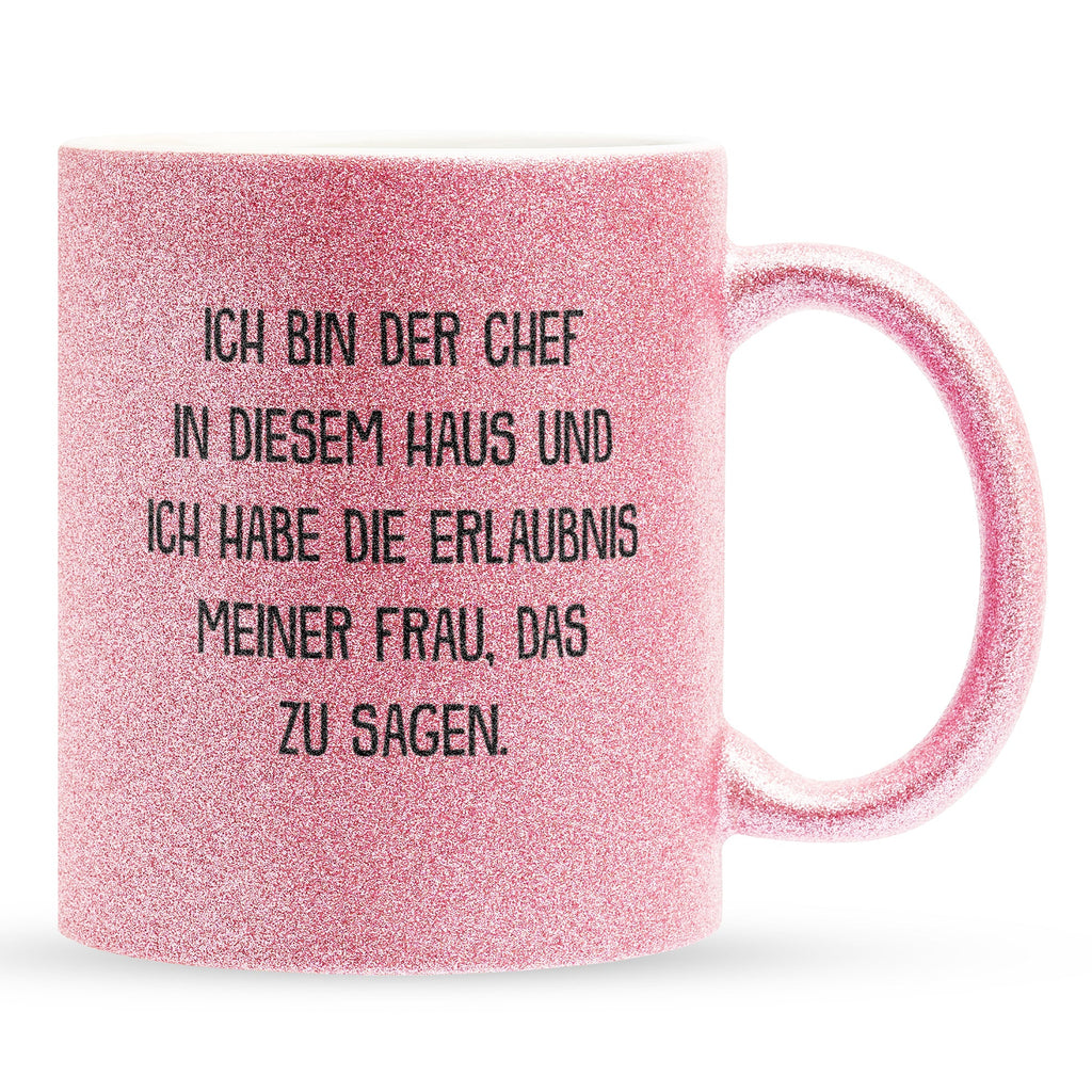22Feels® Ehemann Geschenk zum Hochzeitstag, Valentinstag etc. - Glitzertasse mit Spruch (Pink, 320ml)-Glitzertasse Pink 320ml-22Feels