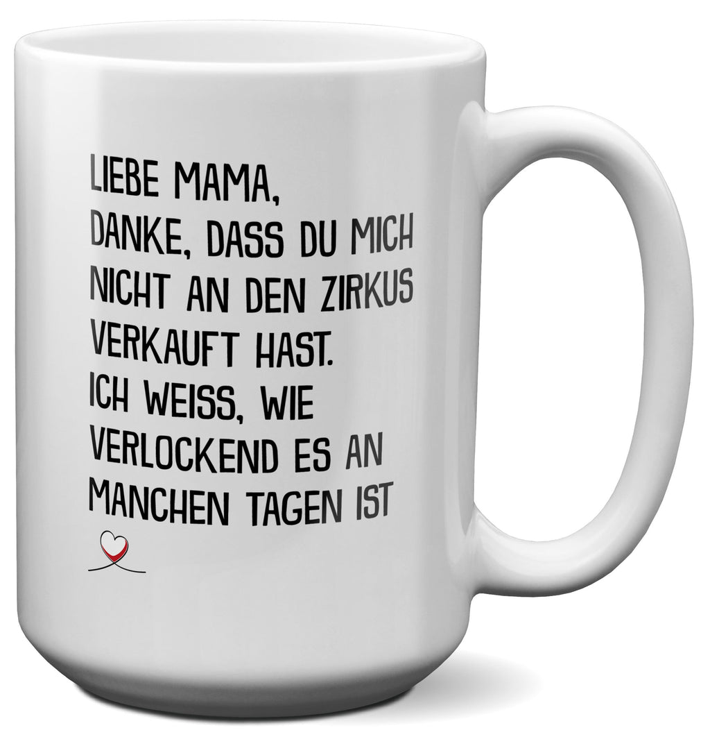 22Feels® Mama Geschenk - XL Tasse mit Spruch (Weiss, 440ml)-Weisse XL Tasse 440ml-22Feels
