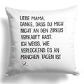 22Feels® Mama Geschenk - Kissen mit Spruch (Weiss 40x40cm)-Kissen Weiss 40x40-22Feels