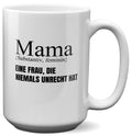 22Feels® Mama Geschenk - XL Tasse mit Spruch (Weiss, 440ml)-Weisse XL Tasse 440ml-22Feels