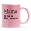 22Feels® Mama Geschenk - Glitzertasse mit Spruch (Pink, 320ml)-Glitzertasse Pink 320ml-22Feels