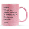 22Feels® Mama Geschenk von Sohn - Glitzertasse mit Spruch (Pink, 320ml)-Glitzertasse Pink 320ml-22Feels
