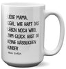 22Feels® Mama Geschenk von Tochter - XL Tasse mit Spruch (Weiss, 440ml)-Weisse XL Tasse 440ml-22Feels