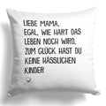 22Feels® Mama Geschenk - Kissen mit Spruch (Weiss 40x40cm)-Kissen Weiss 40x40-22Feels