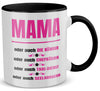 22Feels® Mama Geschenk - Tasse mit Spruch (Weiss-Schwarz, 320ml)-TwoTone Tasse Weiss-Schwarz 320ml-22Feels