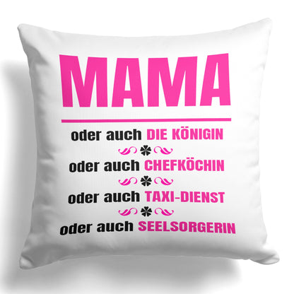 22Feels® Mama Geschenk - Kissen mit Spruch (Weiss 40x40cm)-Kissen Weiss 40x40-22Feels
