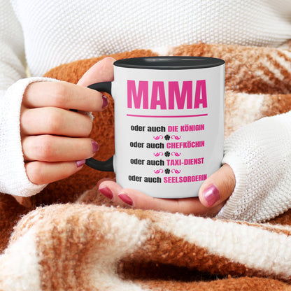 22Feels® Mama Geschenk - Tasse mit Spruch (Weiss-Schwarz, 320ml)-TwoTone Tasse Weiss-Schwarz 320ml-22Feels